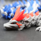 3D Printed Articulating Crystal Dragon TWO-Color