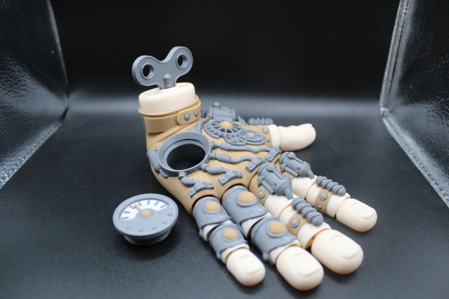 3D Printed Articulating Steam Punk Hand Multi Color