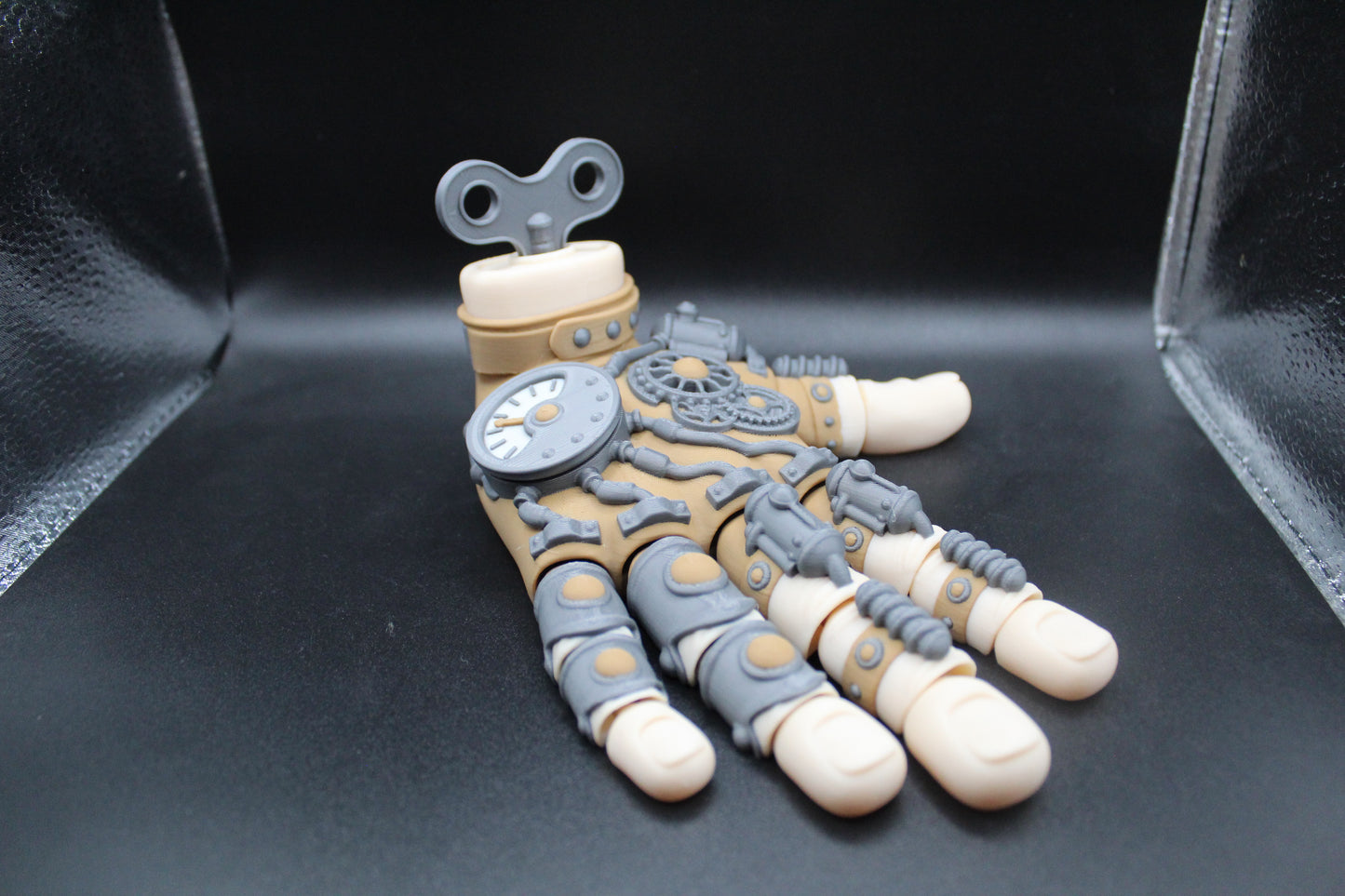 3D Printed Articulating Steam Punk Hand Multi Color
