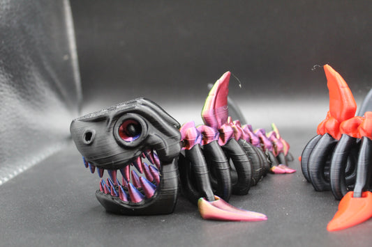 3D Printed Articulating Skeleton Shark TWO-Color