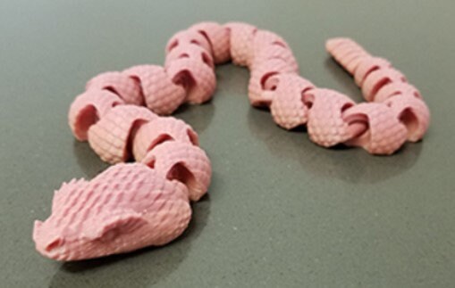 3D Printed Articulating Rattlesnake