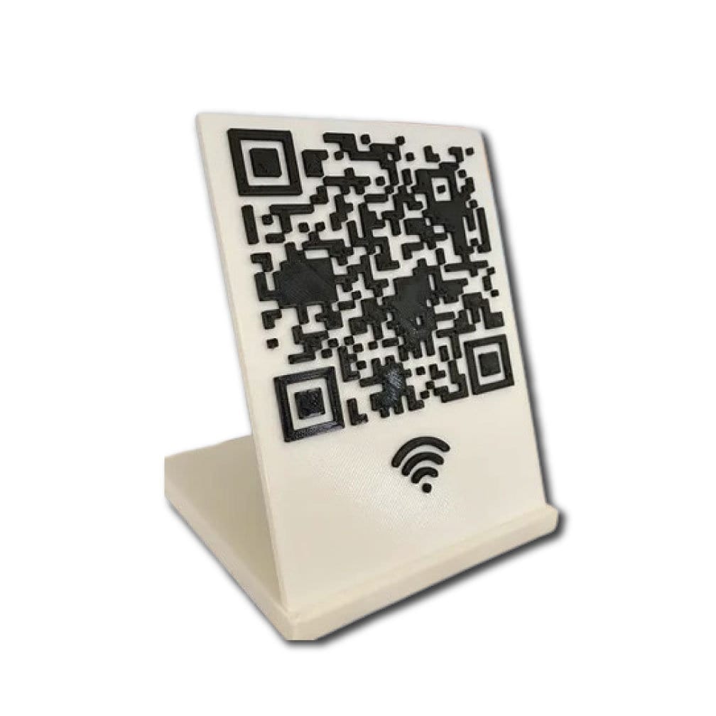 3D Printed Custom QR code Sign / WIFI