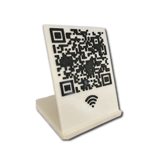 3D Printed Custom QR code Sign / WIFI