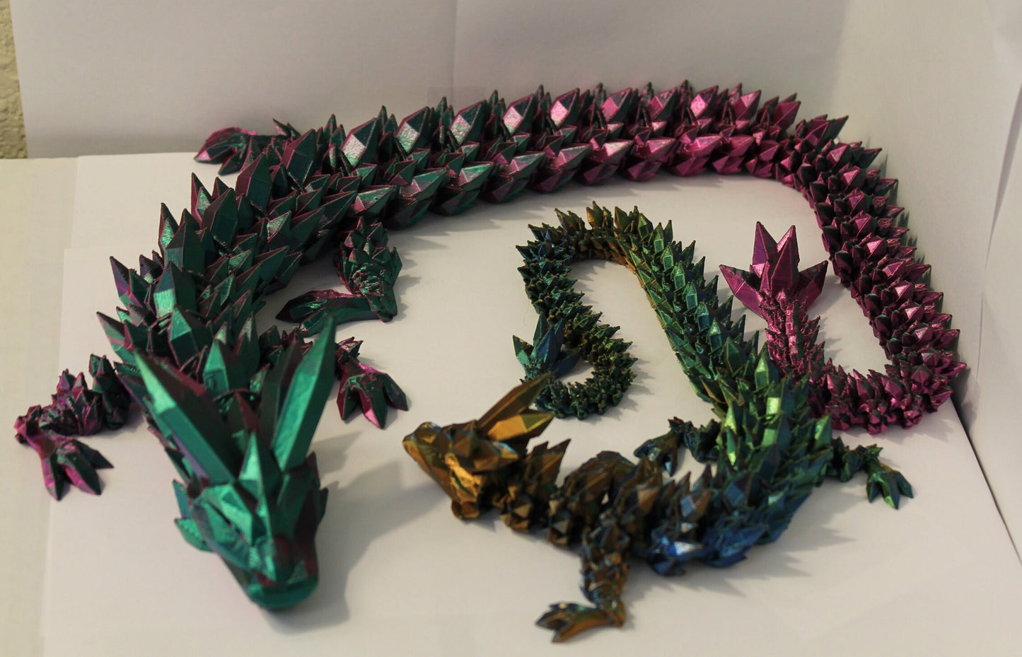 3D Printed Articulating Crystal Dragon