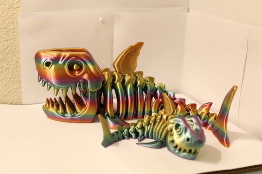 3D Printed Articulating Skeleton Shark