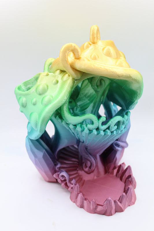 3D Printed Crystal Mushroom Dice Tower