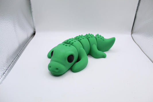 3D Printed Articulated Crocodile