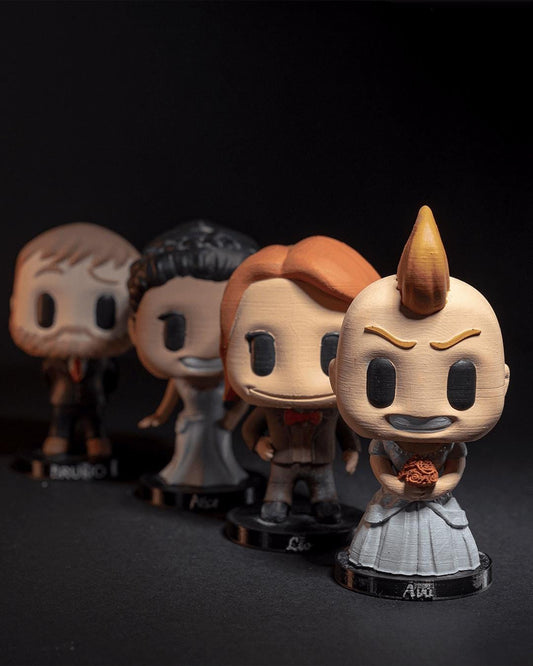 3D Printed Personalized/Customizable Wedding Cake Dolls/Toppers