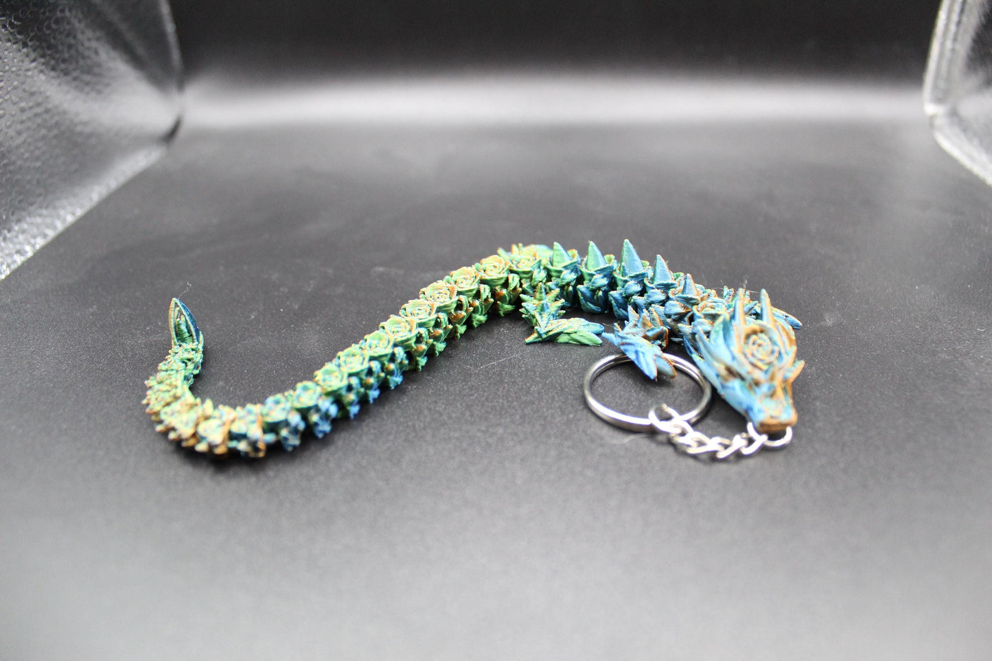 3D Printed Rose Dragon Key Chain